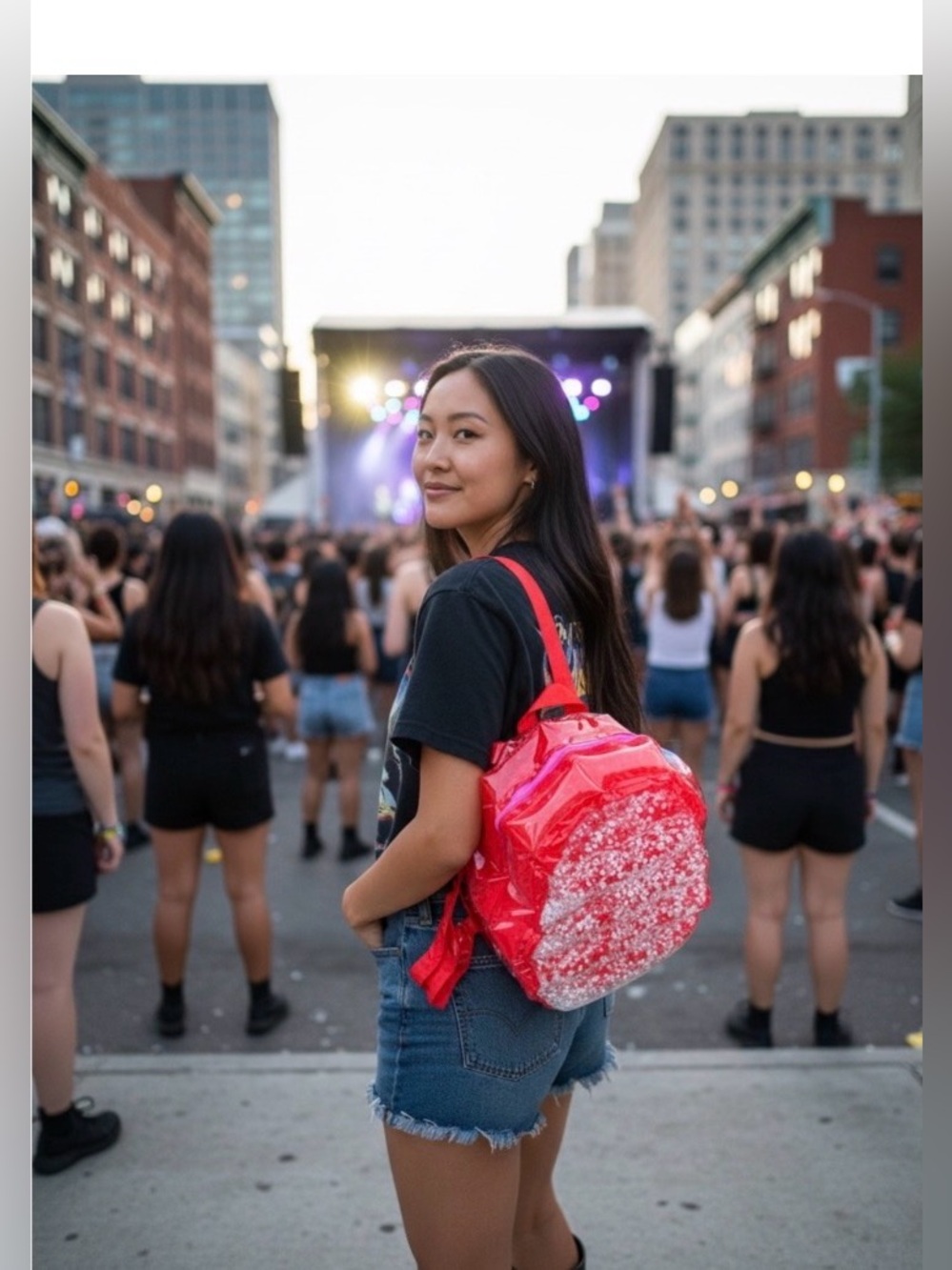 Vintage inflatable bubble backpack pink foam balls (1990)